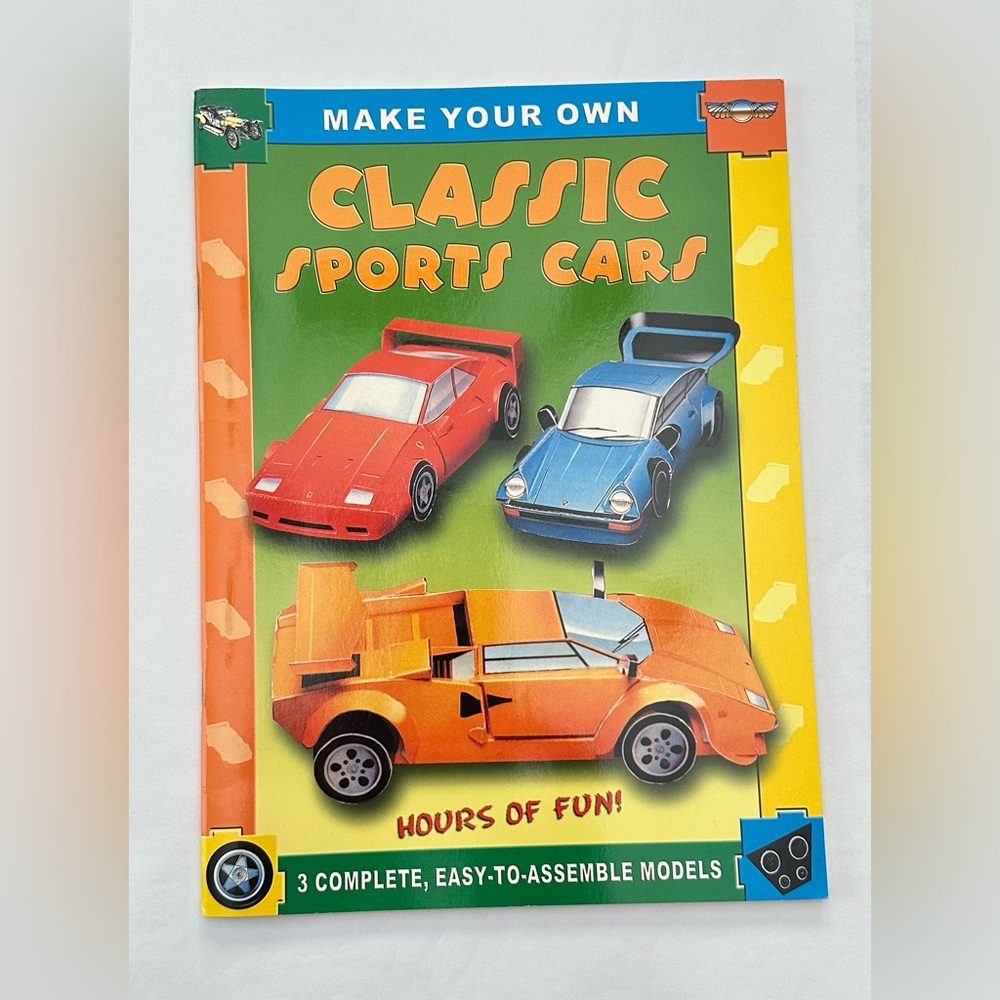 Make Your Own Classic Sports Cars 3 Complete Models Paragon Publishing P3 2002